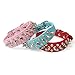 Aolove Mushrooms Spiked Rivet Studded Adjustable Pu Leather Pet Collars for Cats Puppy Dogs (Small, Red)