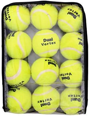 Tennis Balls, Pack of 12 Standard size balls for dogs, Cricket Ball, Tennis Play, Standard bonce ball & Durable, Best for Practice, Throwing Machines, Outdoor fun & Playing with Pets