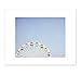 Blue Wall Art, Kids Nursery Picture, Carnival Photography, Modern Minimalist Decor, 8x10 Matted Photographic Print, (fits 11x14 Frame) 'Ferris Blue'