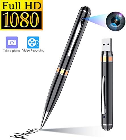 Aingol 16GB Gold Camera Pen,1920p x 1080p,Professional Recording Device with Rechargeable Battery,Education, Business, and More