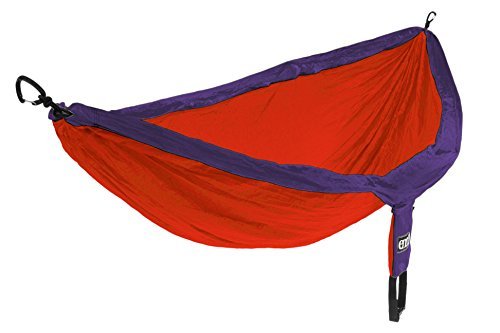 ENO Eagles Nest Outfitters - DoubleNest Hammock, Portable Hammock for Two, Orange/Violet