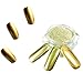 Travelmall 2 Box Gold Silver Mirror Powder Pigment Nail Glitter Nail Art Chrome (gold+silver)