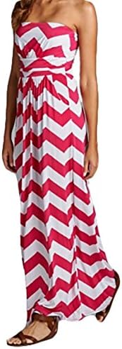 Poppy Smooches Strapless Empire Waist Maxi Dress with Pockets and Ruched Bodice
