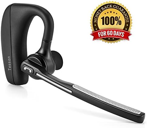 Bluetooth Headset, Tesson Wireless Business Earpieces/Headphones with Microphone/In Ear Earbuds Earphones with Microphone For Smartphone and Driving, Running