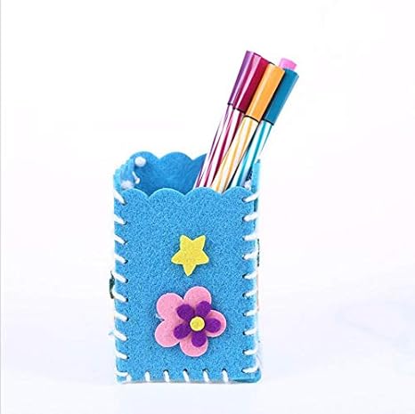 Amazon Co Jp Ch Chh ペン立て ペンスタンド フェルトペン子供たちの文房具ステレオdiy手作りコンテナデスク事務用品 卓上収納ケース 筆立て Color 1 ホーム キッチン