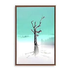 Framed Canvas Wall Art Tree Canvas Prints Home Artwork Decoration for Living Room,Bedroom - 16x24 inches