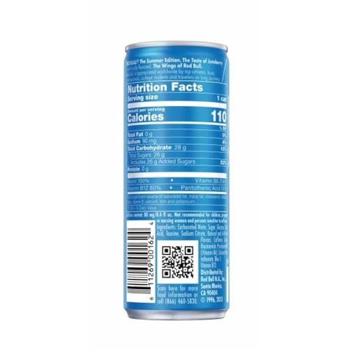 RED BULL SUMMER EDITION JUNEBERRY ENERGY DRINK, 8.4 FL OZ, 24 CANS