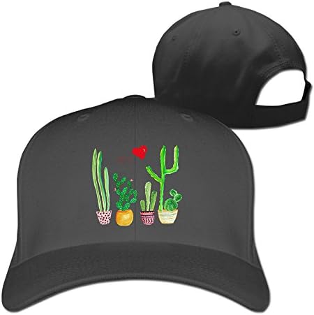 Cacti Cactus Love Artical Plain Adjustable Baseball Hat Sunscreen Hip-Hop Baseball Cap