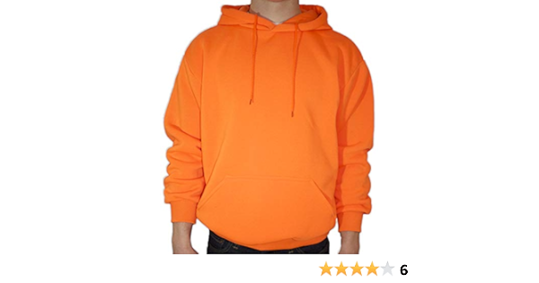 gildan safety orange moletom com capuz