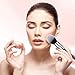 BESTOPE 8 Pieces Makeup Brushes, Tapered Handle Series Professional Foundation Blush Concealer Fan Eyeshadow Cosmetic Brushes Set for Powder Liquid Cream