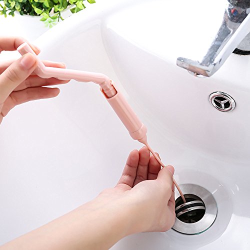 Unpara 1PCS Drain Cleaner Home Kitchen Bathroom Sink Hair Cleaning Hooks Style Floor Sewer Dredge (Blue)