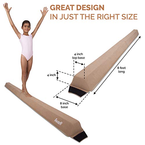 Hazli 8FT Folding Gymnastics Balance Beam for Home Practice - Safe & Secure Folding Balance Beam for Gymnastic- Easy to USE & Store Balance Beam for Kids - Soft Yet Sturdy Gym Equipment for Children - Thumbnail 3