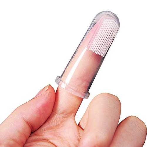 MissLytton Dog Toothbrush, Pet Cat Finger Toothbrush and Double-sided Soft Silicone Brushes Kit, Sensitive Dental Hygiene Care Brush Keeps Teeth Gums Clean, Healthy (6PCS) - Thumbnail 4