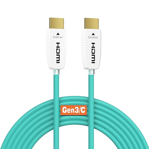 RUIPRO HDMI 2.1 Cable Fiber Optic 8K 20M, Ultra High Speed 48Gbps, Supports 8K@60Hz, 4K@120Hz, Dynamic HDR, eARC, HDCP 2.2, Compatible with PS5, Xbox, TV, Projector, Monitor, Home Cinema