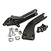XFMT Black Passenger Foot Peg Support Kit For Harley Dyna Super Glide Street Bob 2006-2017