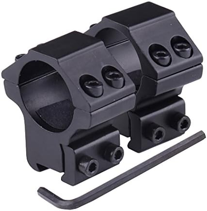 FIRE WOLF Medium Profile Dovetail 11mm Scope Mount Rail Rings 1'' Inch 25.4mm