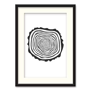 Black Paper Framed Canvas Wall Art for Living Room, Bedroom Abstract Branch and Leaves Canvas Prints for Home Decoration Ready to Hanging - 23x31 inches