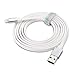 LINKPIN Apple Mfi Certified 8pin USB Lightning to Sync Charger Flat Cable 5 Feet/1.5m - Grey