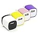 4PCS LOT 1 Two-Tone USB AC Universal Power Home Wall Travel Charger Adapter for iPhone 7 7 PLUS / 6 6 PLUS / 5 5S 5C Samsung HTC w/ Easy Edge Grip Design