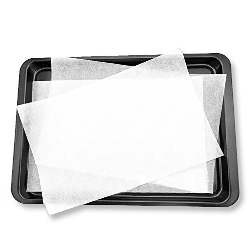 Weoxpr 100 PCS Precut Parchment Paper Cookie Baking Sheets - 12 x 16 Inches - Perfect for High Temperature Baking(White)