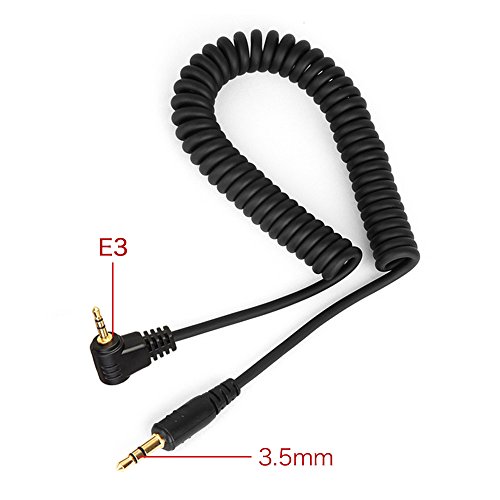 Pixel J3.5-30/E3 Camera Shutter Connecting Cable for Canon EOS/Powershot G, Pentax K/1st, Samsung GX/NX, Hassleblad, Contax camera