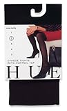 HUE Women's Opaque Control Top Tight, Black, Size 1