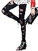 CHOiES record your inspired fashion Black Mesh Insert Bandage Leggings