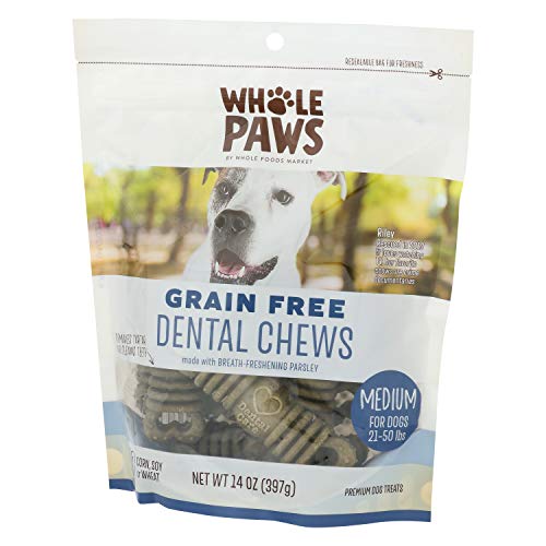 Whole Paws Grain Free Dental Chews, Medium, 14 Oz Pricepulse