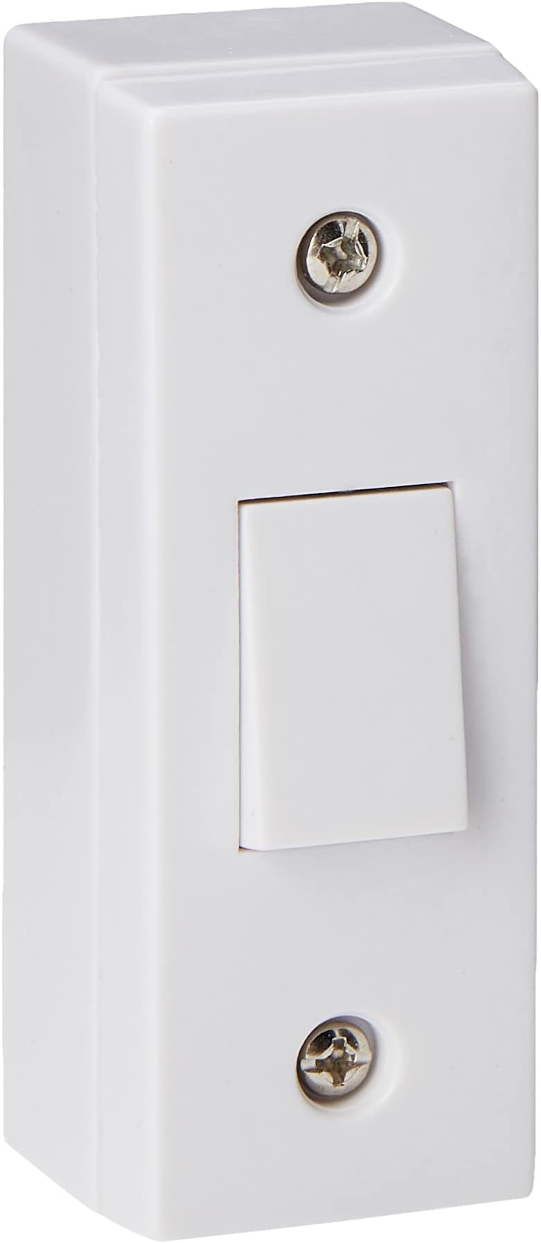 Merriway BH02973 Single Architrave Switch & Pattress Box White 1 Gang
