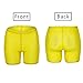 FULA-bao Women Sexy Perspective Mesh Sheer Swim Shorts Pants Bikini Bottom Cover up (Yellow, S)