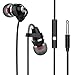 USTEK In Ear Headphones with Mic Wired HI-Fi Stereo Sound Sports Earphones