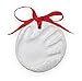 Baby Handprint Ornament Kit, Marshmallow Clay Baby Handprint or Footprint First Christmas Ornament Kit