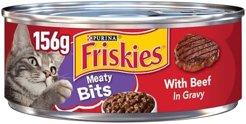 Purina Friskies Gravy Wet Cat Food, Meaty Bits With Beef In Gravy