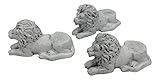 Animated Poly Resin Lion Shaped Pot Feet/Planter Risers Set of 3 for large pots