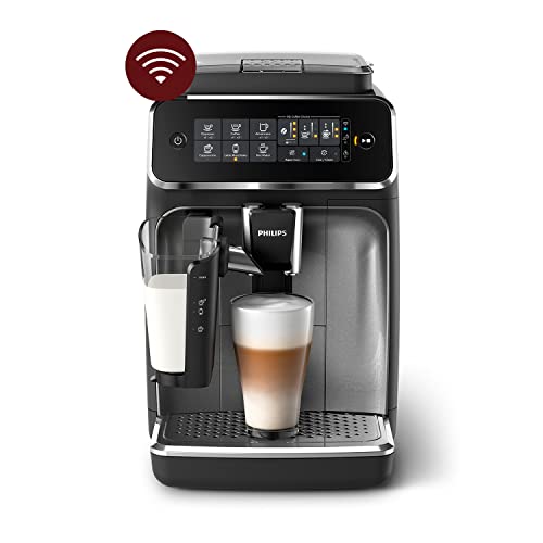Philips Ep3546/70 Machine Espresso Automatique Connectée Séries 3200 Carafe Latte Go - Noir