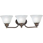 Maxim Malaga-3 Light Bath Vanity in Transitional style-19.5 Inches Wide by 6 inches high-Oil Rubbed Bronze Finish