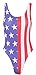 Uget Women's Printed American Flag One Piece Swimsuit Sexy Monokini Swimsuit S