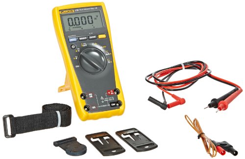 Fluke 179/TPAK True RMS Digital Multimeter with TPAK Meter Hanging Kit, 50 Megaohm Resistance, 1000V AC/DC Voltage, 10A AC/DC Current