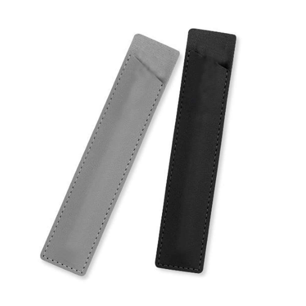 IKAAR 2Pcs Multicolor PU Leather Pen Case - Fits Most Pens & Pencils - Protective & Stylish - Unisex - Office & School Use - Gift Idea