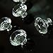 10PCS 40MM Diamond Crystal Glass Cabinet Knobs Cupboard Drawer Pull Handle,3 Size Screws