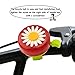 WENTS Kids Bike Accessories 2 Pcs Kids Bike Bell Sunflower Shaped and 4 Pcs Kids Bike Handlebar Tassel Streamers for Boys and Girls (Red, Blue)thumb 4