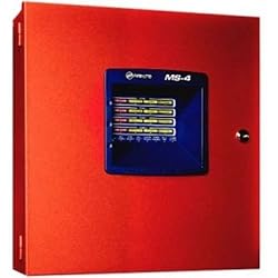FIRE-LITE ALARMS MS-4 FIRE PANEL, 4 ZONE, 24V CLASS