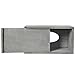 MyGift Distressed Gray Wood Rectangular Facial Tissue Box Cover Holder with Easy Refill Slide Out Bottom