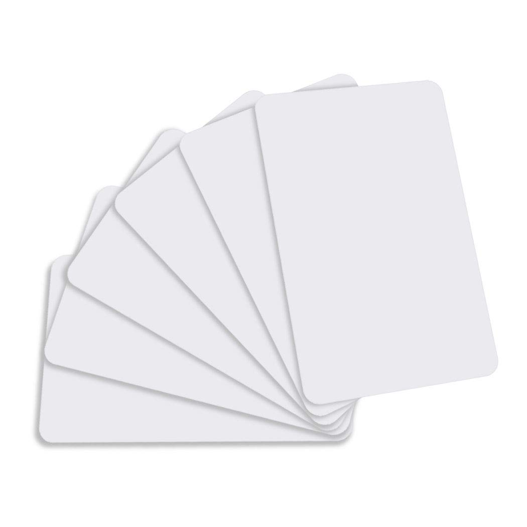 30pcs Premium Quality PVC Plastic ID White Blank Cards Plastic Business Cards PVC ID Cards ，White PVC Cards for Zebra ID Card Printers, Compatible with All Plastic Card Printers(Credit Card Size) — image 1