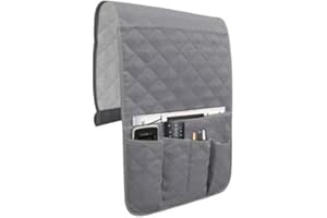 Foldable Open Storage Bag, with 5 Pockets, Sofa Armrest Organizer,Non-Slip Arm Pads Holder Pockets for Recliner Couch, for St