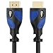 Postta HDMI Cable(75 Feet Blue) HDMI 2.0V with Built-in Signal Booster-Support 4K,3D,1080P,Ethernet,Audio Return-1 Pack