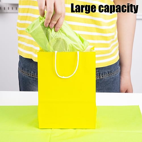 VGOODALL 30PCS Gift Bags with Tissue Paper, Party Favor Bags with Handles Small Gift Bags Set 8 Colors for Gift Wrap Birthday Wedding Baby Shower