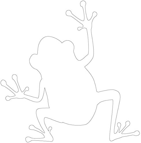 Sticker Shop Haru シルエット かえる ステッカー 白 B077zsclcg 367円 新商品 新型 安い 激安 プチプラ 高品質 新作入荷 新品 Sale開催中