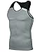 DRSKIN Undershirts Running Shirt Tank Tops Men's Cool Dry Compression Baselayer Sleeveless (Packs of 1, 2, or 3 Deals) (Manggo G-B02 M)