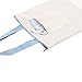 Caixia Women's Cotton Banana Print Blue Canvas Tote Shopping Bag (Tote-zip closure)